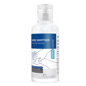 AEROCLEANSE Anti-Bacterial Hand Gel 60ml bottle